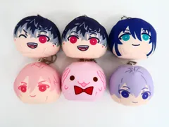 6点セット アイドリッシュセブン おまんじゅうにぎにぎマスコット1 逢坂壮五/九条天/百/大神万理/きなこ