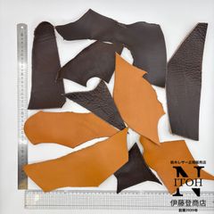 【正規販売店】栃木レザー　厚めハギレ　3.0～4.0mm　ミックスカラー　送料無料 　はぎれ　レザー　革　本革　レザークラフト　250125-6
