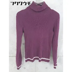 ◇ LOVELESS ラブレス タートルネック リブ コットン ニット セーター サイズ36 パープル レディース 【中古】 【1102160009332】