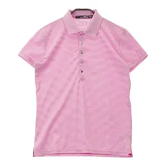 サイズ：XS RLX ラルフローレン  半袖ポロシャツ ボーダー柄 ピンク系 [240101297084]# ゴルフウェア レディース ストスト