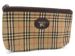 BURBERRY バーバリーズ ノバチェック ポーチ レザー ヴィンテージ 高 品質ファッション - BURBERRY シャドーホース ノバチェック