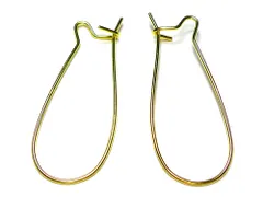 『10個』 しずく型フープ ピアス パーツ ゴールド ハンドメイド アクセサリーパーツ 材料 金色 アクセサリー ピアスパーツ