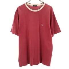 BURBERRY LONDON バーバリーロンドン 日本製 半袖 Tシャツ L レッド系 メンズ 古着
