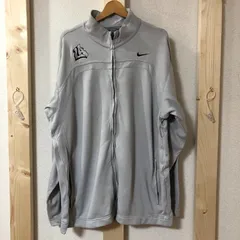 NIKE ナイキ トラックジャケット ジャージ ロゴ刺繍 USA製 メンズ XL グレー