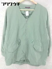 ◇ URBAN RESEARCH ITEMS ノーカラー ジップアップ ジャケット サイズFREE カーキ レディース 【中古】 【1002801292539】