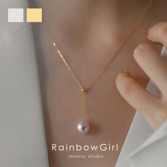 ルボンボン◇dewdrop necklace◇ネックレス◇10金 パール◇日本製 