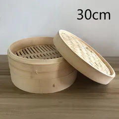 高級 業務用蒸籠 中華蒸籠 和せいろ 蒸し器 30cm 2段 蒸し布竹簾木蓋付