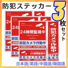 防犯ステッカー セキュリティ 防犯 予防 強盗 留守番 屋外 外 防犯グッズ 玄関 ドア 裏庭 倉庫 ダミーカメラ 注意喚起 警告 4ヶ国語 警告ステッカー  セキュリティステッカー ステッカー 防犯対策 ダミーシール 防犯シール 防水 耐久性  空き巣  赤のサムネイル