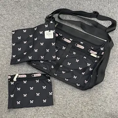 H14 LeSportsac レスポートサック　2way バッグ　花刺繍　良品 LeSportsac 並行輸入品 レスポートサック ショルダーバッグ