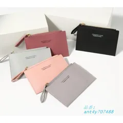 超薄型財布レディースミニ財布二つ折り財布財布薄い財布PUレザーミニコンパクト大容量多機能カード収納小銭入れシンプル大人 ant4y707488