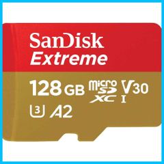 SDSQXAA-128G-GH3MA Extreme SanDisk 4K & HD Full 書込最大90MB/s V30 新パッケージ U3 UHS-I 128GB microSD 】 正規品 サンディスク 【