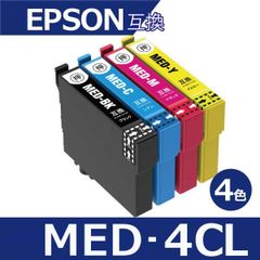 EW-056A EW-456A エプソン メダマヤキ MED-4CL EPSON用 メダマヤキ 4色セット 互換インクカートリッジ med-4clのサムネイル