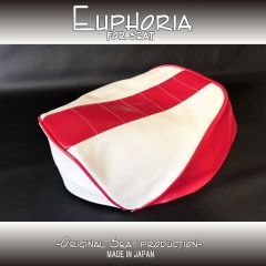 □【Champ チャンプ 54V RS 2NA】張替え用表皮　シート　白/赤ライン　《Euphoria》□MK