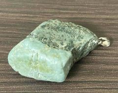 空海(弘法大師）が肌身話さなかったと伝わる同行二人石翡翠ペンダントトップ！
