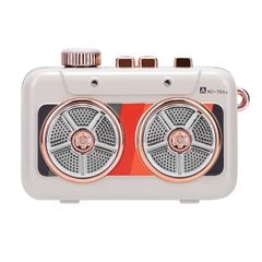 【新着商品】MUZEN DISCO Bluetooth スピーカー コンパクトスピーカー/ステレオスピーカー搭載/ダブルスピーカー/レトロな雰囲気/立体的な音/コンパクト/プレゼント (モカ)