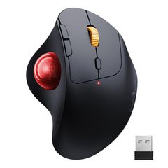 【数量限定】3台同時接続 無線 マウス トラックボール Bluetooth/2.4GHz両対応 静音 親指 Type-C充電式 トラックボールマウス 大容量バッテリー内蔵 5段階DPI調節可能 進む/戻るボタン搭載 ProtoArc Windows/Mac/i