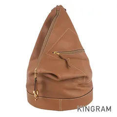 ロエベ LOEWE アントン ブラウン レザー バックパック・リュック skd【中古】