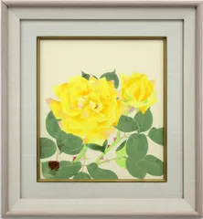 油彩画真筆薔薇吉村欽吾