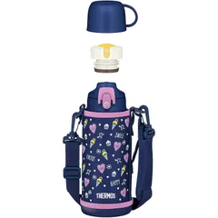 サーモス 水筒 真空断熱2ウェイボトル 0.8L/0.83L ネイビーパープル 直飲み コップ付き 子供用 通園通学 FJJ-801WF NVPL 0