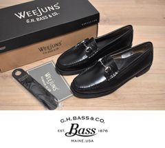 新品 G.H.BASS ビットローファー US7 24.5cm BA41730 BLACK BIT LOAFER
