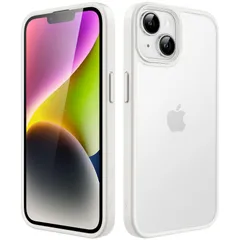 【在庫処分】JEDirect マットケース iPhone 14 6.1インチ用 耐衝撃性ミリタリーグレードの落下防止 つや消しの半透明の背面電話カバー 指紋防止 (スターライト)