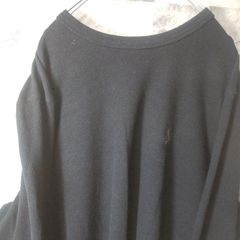 ボルコム　ビンテージロンT☆　USA古着　ブラック　ワンポイント　刺繍　L　C26