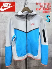 美品 ナイキ TECH FLEECE WIND RUNNER HOODIE メンズ S NIKE テックフリース ウインドランナー フーディー パーカー CU4490-012