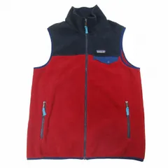 美品 15AW パタゴニア Patagonia Lightweight Synchilla Snap T Vest ライトウェイト シンチラスナップ T フリース ベスト ジップアップ ロゴ スタンドカラー ノースリーブ ジャケット 