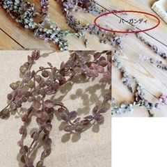 ボタンリーフ　ハンギング　バーガンディ　フェイクグリーン　造花　インテリア