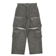 美品 FR(13)NDS フレンズ 2WAY HDK ZIP カーゴパンツ ワイド ワークパンツ ヴィンテージ加工 ボトムス 黒 ブラック F メンズ 古着 中古 USED