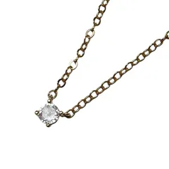 シルバー925　一粒ダイヤ風　ネックレス　キュービックジルコニア　ネックレス