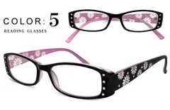 新品 レディース 老眼鏡 シニアグラス リーディンググラス 102-5 花柄 ラインストーン オシャレ 人気 女性に おすすめ +1.00 +1.50 +2.00 +2.50 +3.00 +3.50