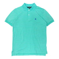 Brooks Brothers ボーダー ポロシャツ ブルックスブラザーズ XSサイズ ロゴ刺繍  半袖ポロ Supima Cotton Slim Fit