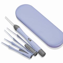【人気商品】LEDライト付 耳かき ピンセット USB充電式 みみかき 耳掃除 鼻くそ取りピンセット 耳かきセット ライト付耳かき 鼻洗浄ピンセット 子供/お年寄り/家庭用 はっきり見える 携帯便利 (パープル)