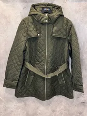 TOMMY HILFIGER グリーンキルティングジャケット WT048