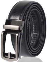 【即日発送】オートロック バックル 無段階 メンズ 穴なし スーツ ベルト ビジネス カジュアル コンフォート 【本革】 クリック ロング JINSELF 120㎝ AL