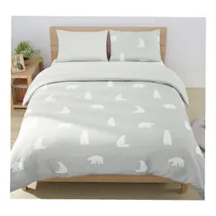 ニトリ Nクール ひんやりケットにもなる掛け布団カバー シングル ポーラーベア ひんやり接触冷感。抗菌防臭加工・制菌加工付き 