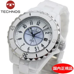 P384 可動 美品[テクノス]TECHNOS 腕時計 マルチファンクション