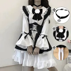 メイド服 可愛い 二次元 ロリータ カフェ店員制服  HW29