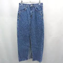◇ ⊃ ZARA ザラ デニム系 シンプル系 ロング丈 スリット スカート サイズXS ブルー系 レディース E  【1507160025571】