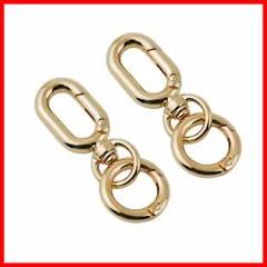 【迅速】LM 2個入り キーホルダー金具 キーホルダー パーツ キーリング リング チャーム ストラップ ナスカン 回転フック 丸カン 付き ワンタッチ 手芸用品 ハンドメイド クセサリー 手作り 素材  副資材