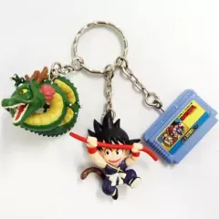 【中古】キーホルダー・マスコット(キャラクター) 孫悟空＆神龍 カセット型フィギュア付トリプルキーホルダー 「ドラゴンボールZ」