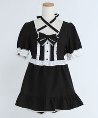 夢展望公式 [新品未使用] フロントクロスセットアップ [ブラック] 他カラー別ページ有  ワンピース その他ワンピース（半袖） 535694-03