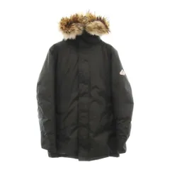 PYRENEX (ピレネックス) ANNECY FUR JACKET アヌシー 刺繍 ロゴ ワンポイント ダウンジャケットブラック CFJPN1800060