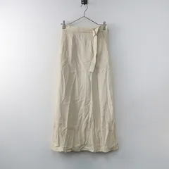 【値下げ】ページボーイ PAGEBOY リネン フレア ロング スカート F/ベージュ ボトムス ベルト 麻【2400014335736】のサムネイル