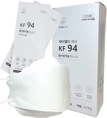 JLT KF94 マスク 100枚 個包装 不織布 ホワイト 4層フィルター 立体構造 韓国製 大人用( ホワイト,  大人用)