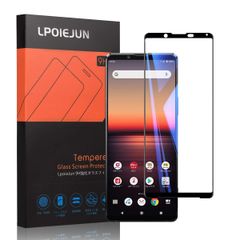 【数量限定】【人気商品】SOG01 SO-51Aガラスフィルム 【ブルーライトカット/3D全面吸着】Xperia ブルーライトカット エクスペリア1 ガラスフィルムLpoieJun マーク2フィルム 強化ガラス ii 保護フィルム 目に優しい 1 (眼精疲労