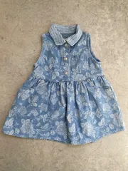 【Size 100】vintage Levi's 花柄 デニムワンピース