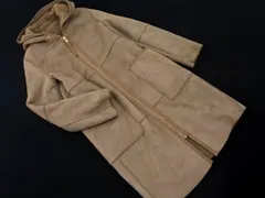 ZARA ザラ フェイクムートン リバーシブル フーディー コート sizeS/モカ ◇■ レディース