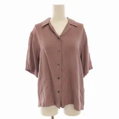 スティーブンアラン Steven Alan VISCOSE DOBBY OPEN COLLAR SHIRT/ シャツ ブラウス 半袖 柄 ピンクのサムネイル
